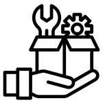 Customer service representative icon symbolizing Managed IT Services and PC Management, including system maintenance, software updates, and troubleshooting solutions for businesses in Terre Haute and Plainfield, IN.