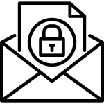 Email security icon representing Managed IT Services and Email Security, including advanced email security, phishing protection, malware defense, and spam filtering for businesses in Terre Haute and Plainfield, IN.
